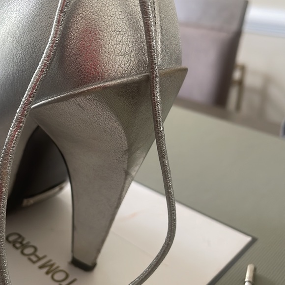 Tom Ford leather silver RARE booties - Picture 5 of 10